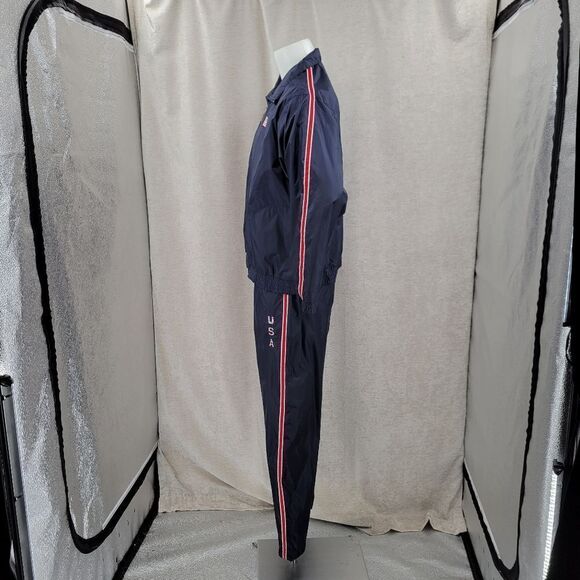 Lavon Vintage Y2K USA Blue Windbreaker Tracksuit with Red Stripes Size XL - Picture 6 of 16
